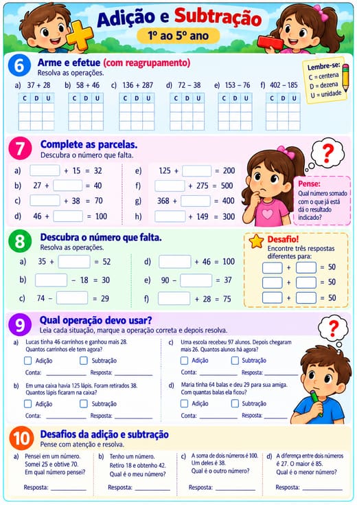 Prévia: Adição e Subtração — Parte 2